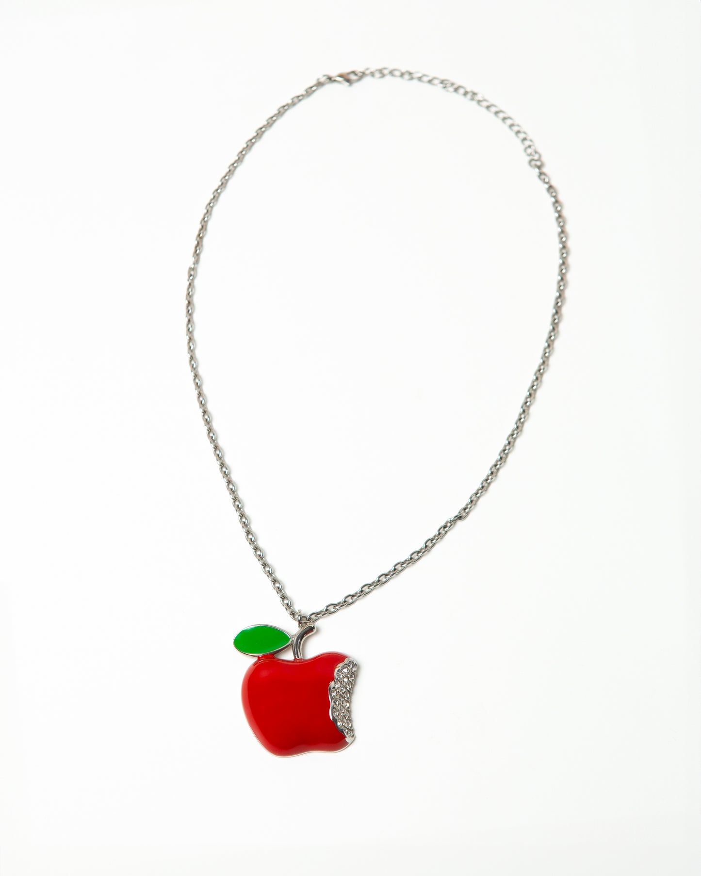 Bitten Apple Necklace