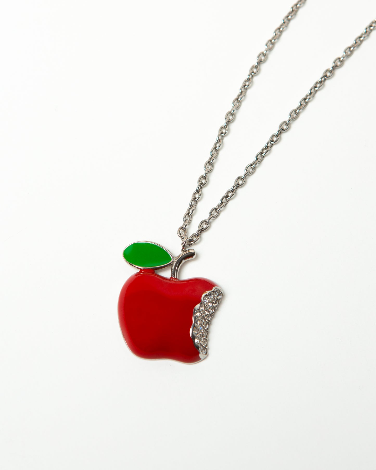 Bitten Apple Necklace