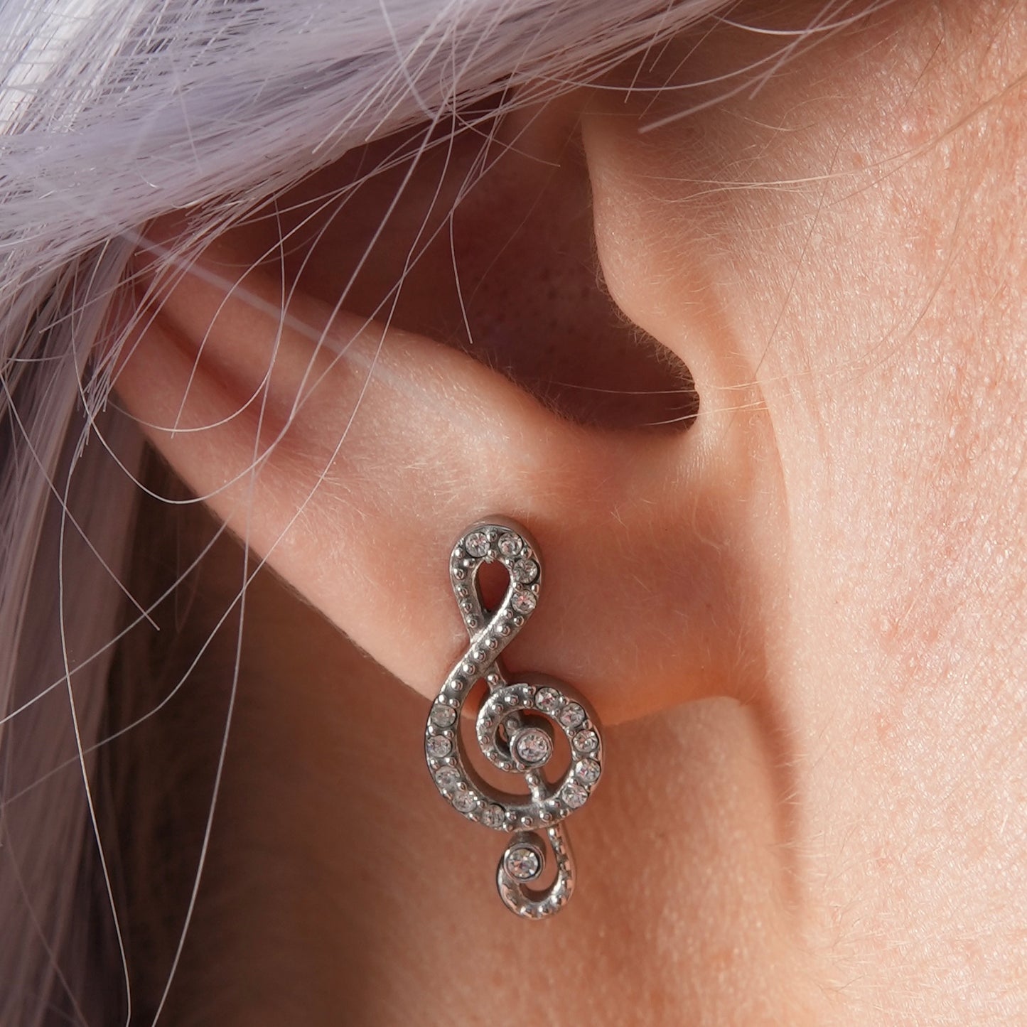 music melody earrings