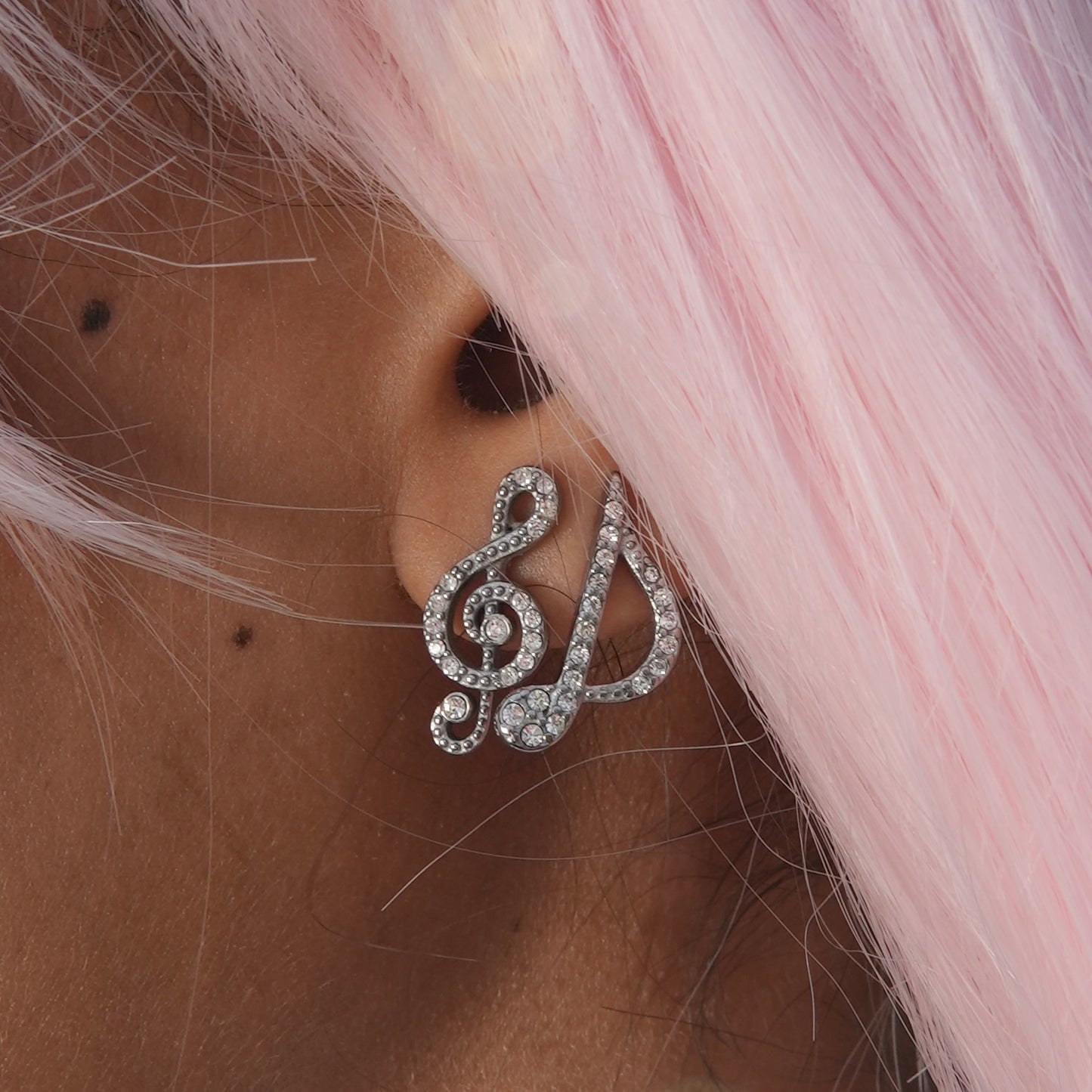 music melody earrings