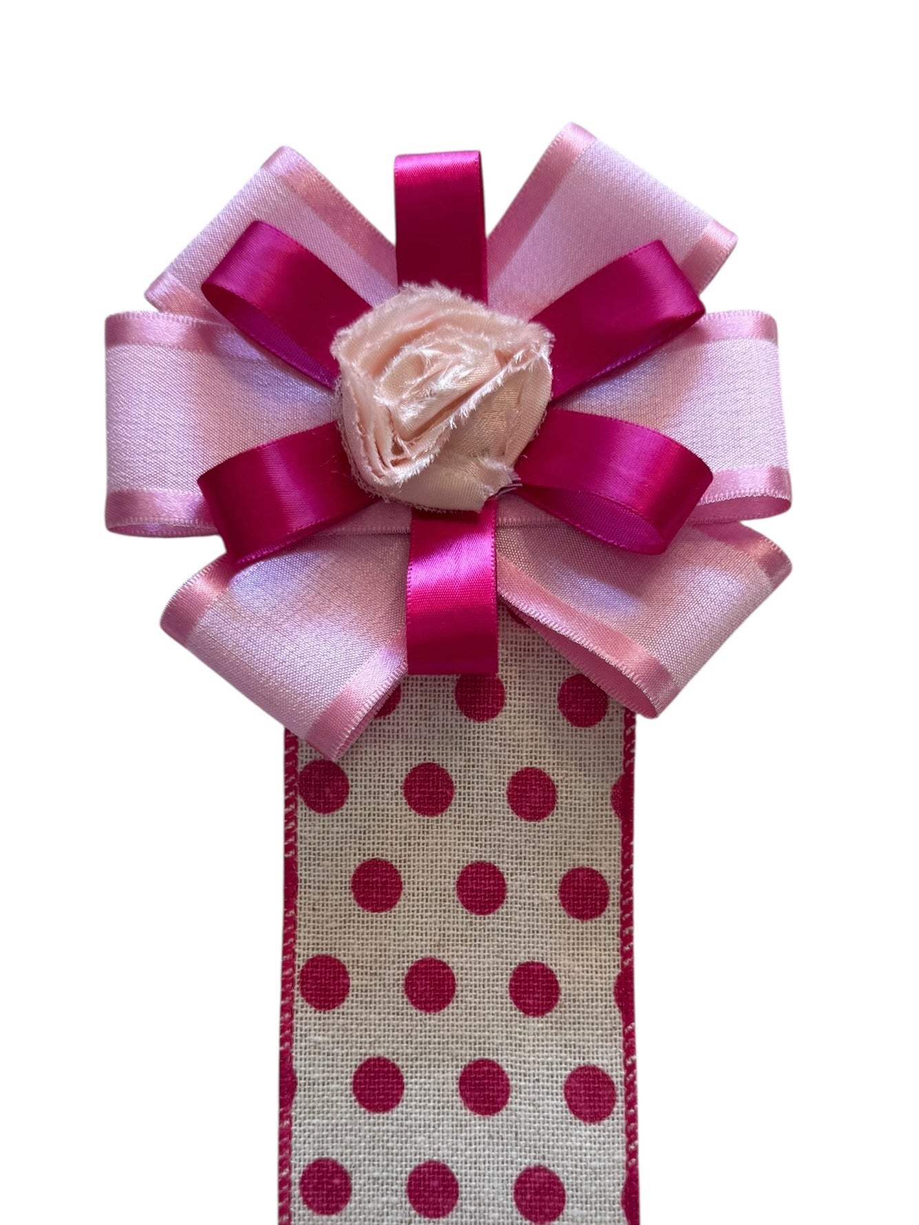 magenta rosette pin ♡