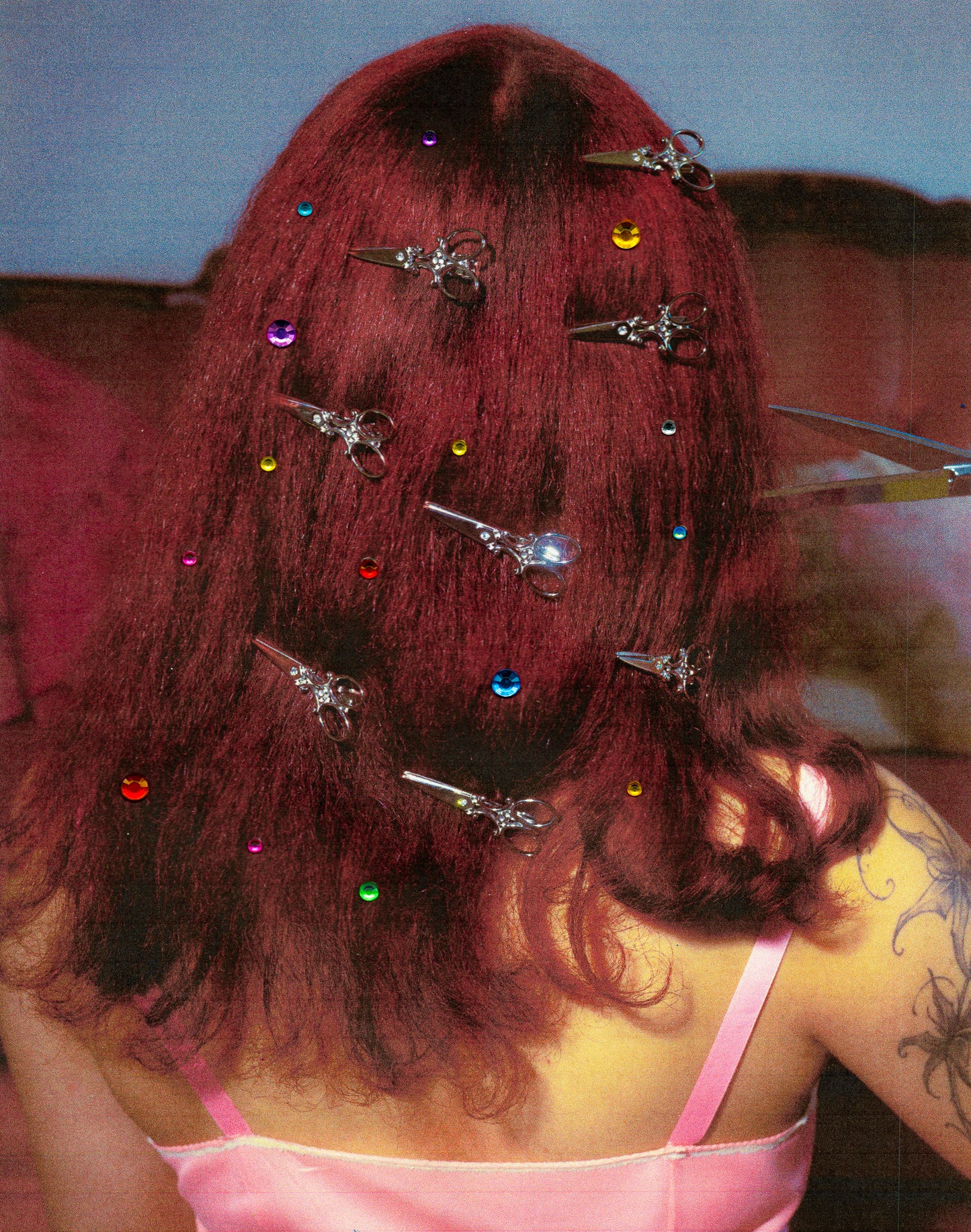 scissor hair clip ｡𖦹°‧